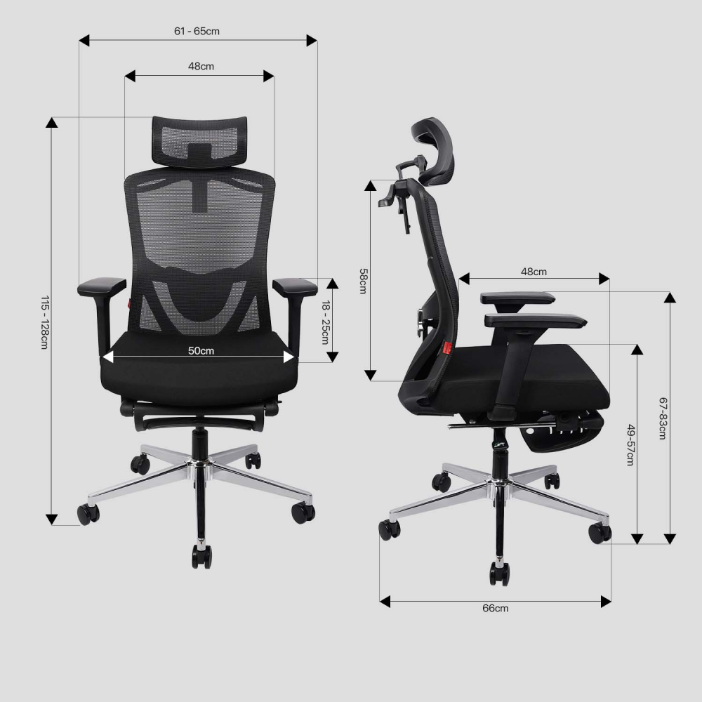 Stolica Office Fantech OC-A259 PRO crna