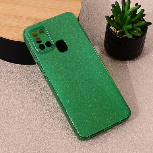 Torbica Sparkle Dust za Samsung A217F Galaxy A21s zelena