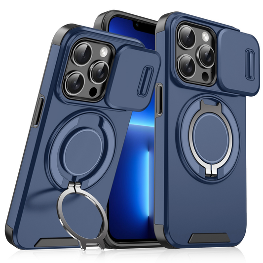Torbica CamShield Ring stand za iPhone 13 Pro 6.1 plava