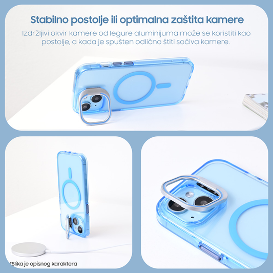 Torbica Magsafe transparent za iPhone 13 Pro 6.1 plava
