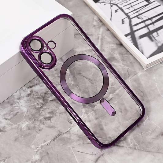 Torbica Magsafe Lux za iPhone 16 6.1 ljubicasta