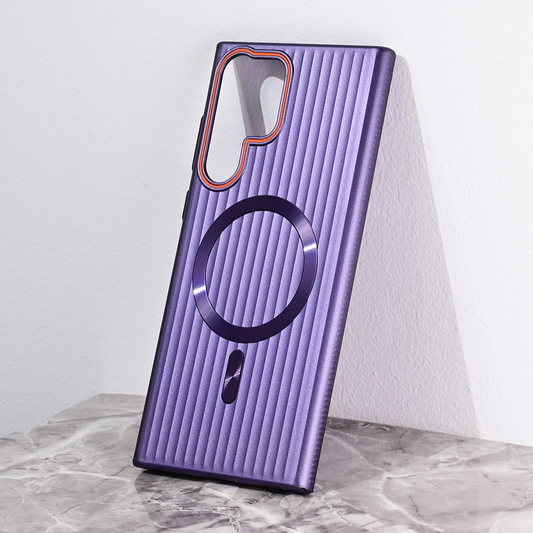 Torbica Magsafe Stripe za Samsung S918B Galaxy S23 Ultra ljubicasta