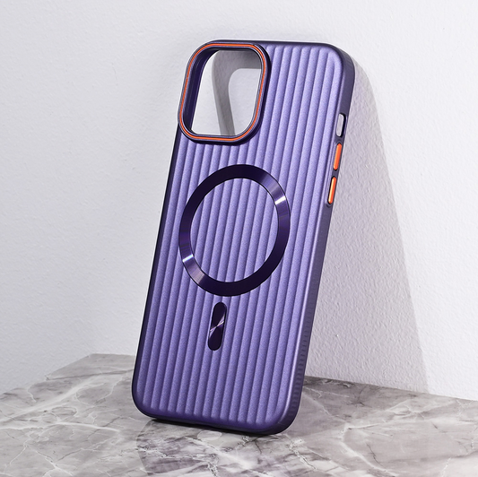 Torbica Magsafe Stripe za iPhone 13 Pro Max 6.7 ljubicasta