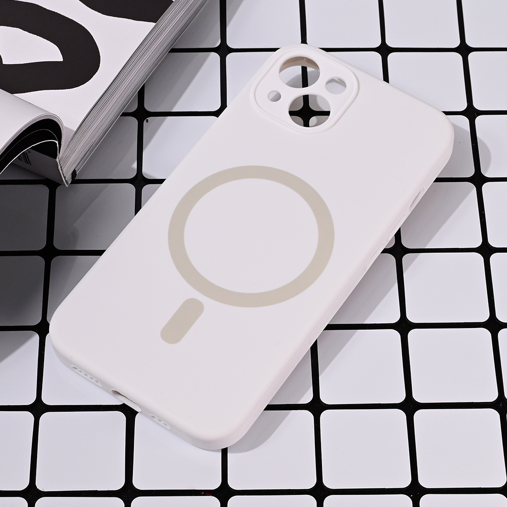 Torbica Magsafe Pure color za iPhone 13 6.1 bela