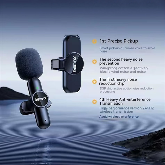 Mikrofon REMAX Ryusic Series K10 Type-C crni