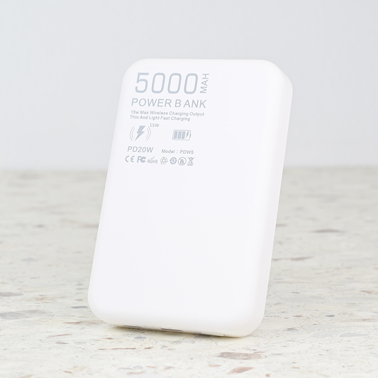 Power bank prenosiva baterija Magsafe Oxpower PD W5 5000mAh bela