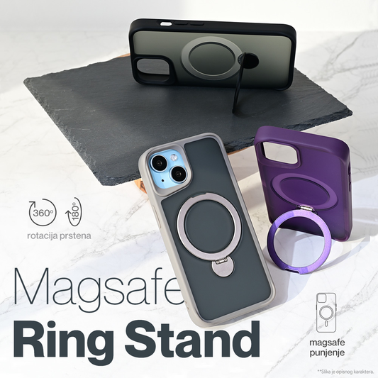 Torbica Magsafe Ring Stand za iPhone 16 Pro 6.3 krem