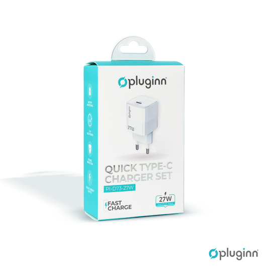 Kucni punjac Pluginn PI-D73-27w, PD 3.0, PPS, 27W beli CE