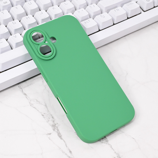 Torbica Silikon Pro Camera za iPhone 16 6.1 tamno zelena