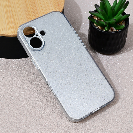 Torbica Sparkle Dust za iPhone 16 6.1 srebrna