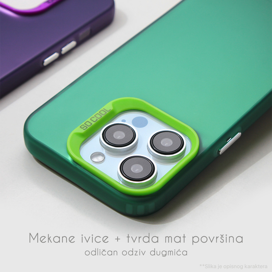 Torbica Clear za iPhone 16 6.1 zelena