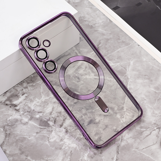 Torbica Magsafe Lux za Samsung S721B Galaxy S24 FE ljubicasta