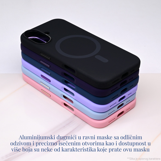 Torbica Magsafe Matte Color iPhone 16 Pro 6.3 roze