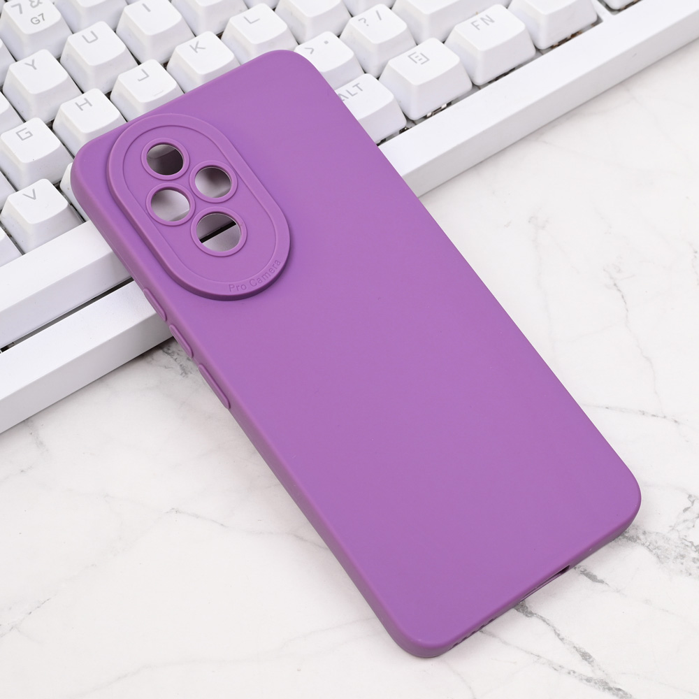 Torbica Silikon Pro Camera za Honor 200 ljubicasta