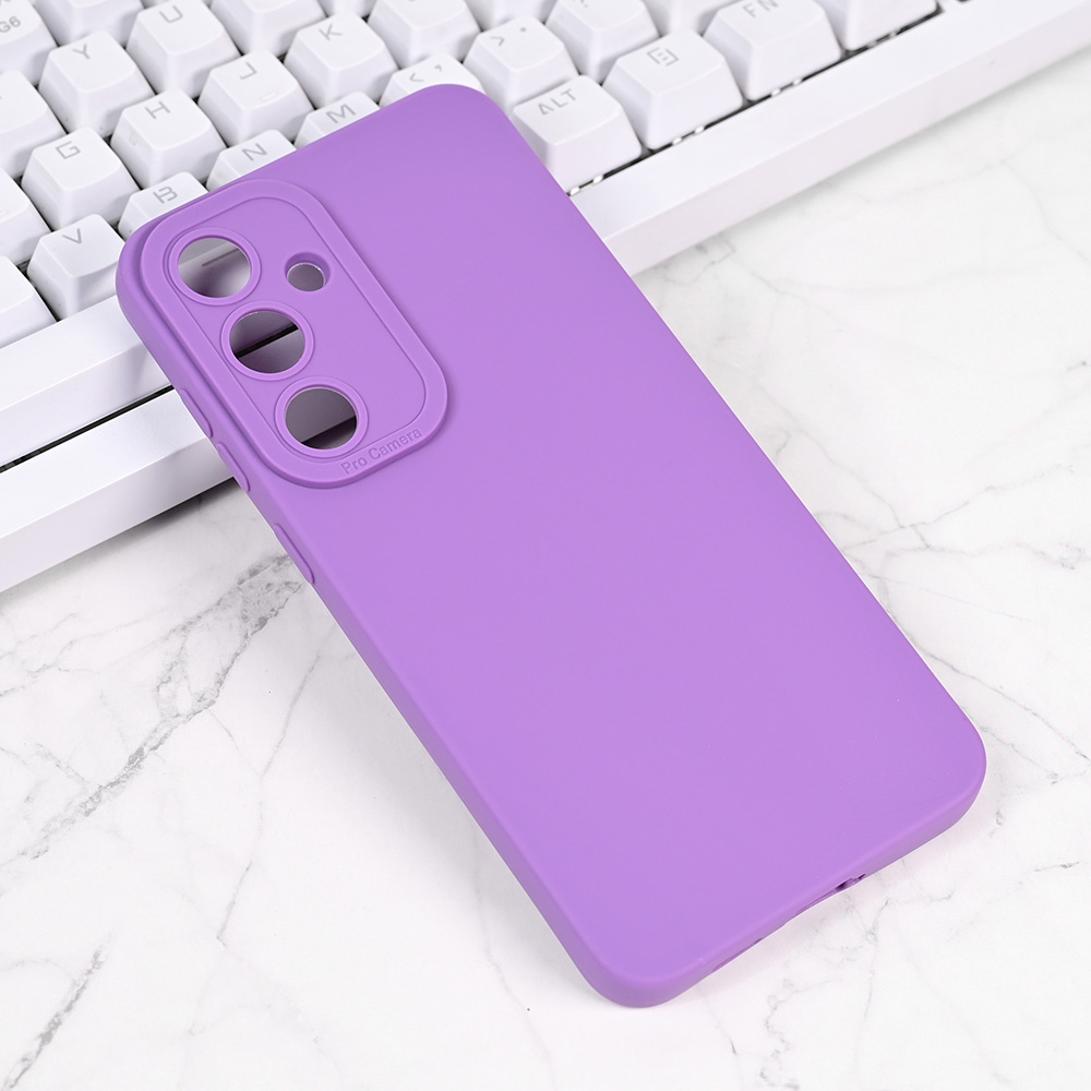 Torbica Silikon Pro Camera za Samsung S721B Galaxy S24 Fe ljubicasta