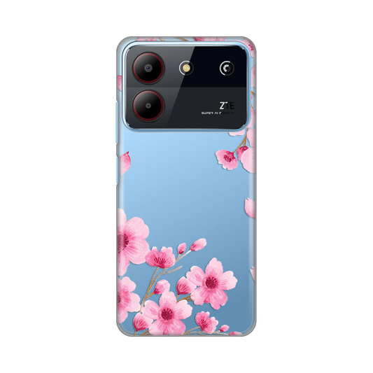 Torbica Silikonska Print Skin za ZTE Blade A54 Rose Flowers
