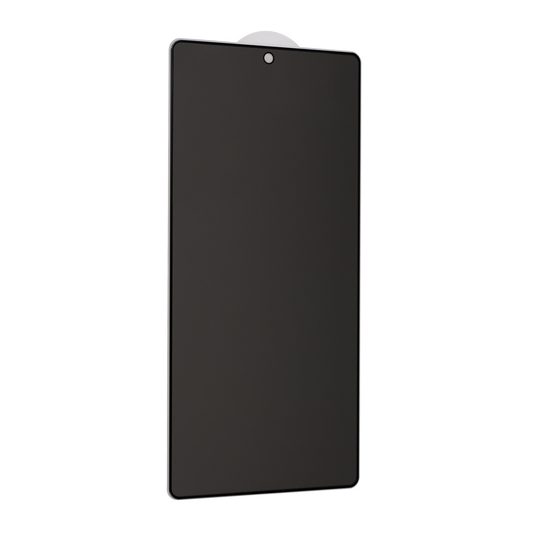 Zastitno staklo Tempered Glass Privacy 2.5D full glue za Samsung S938B Galaxy S25 Ultra crni (fingerprint unlock)
