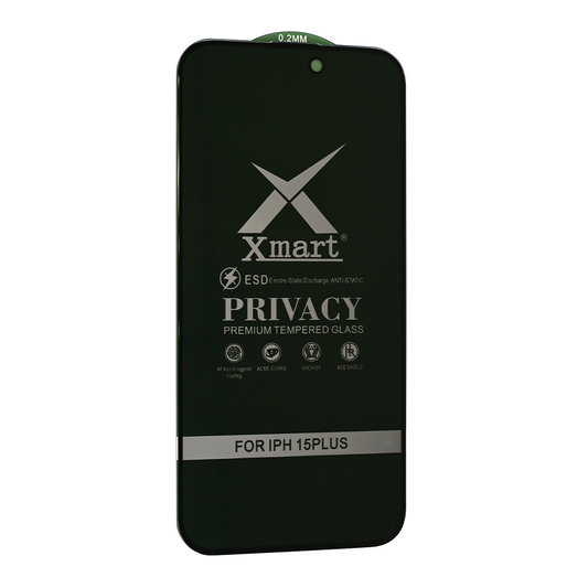 Zastitno staklo Tempered glass X mart 9D Privacy za iPhone 15 Plus 6.7
