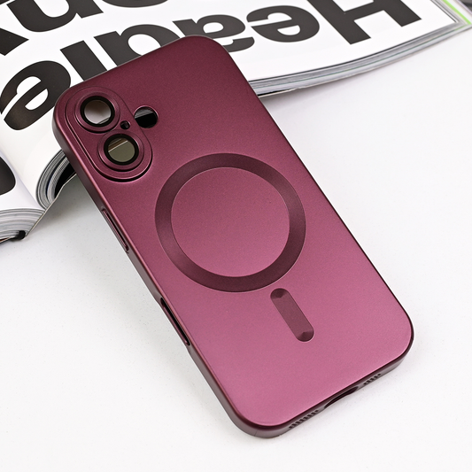 Torbica Magsafe Chrome za iPhone 16 6.1 bordo
