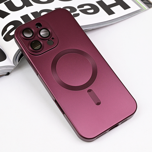 Torbica Magsafe Chrome za iPhone 16 Pro Max 6.9 bordo
