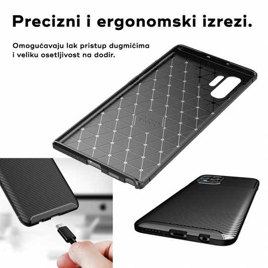 Torbica Defender Carbon za Samsung S936B Galaxy S25 Plus crna