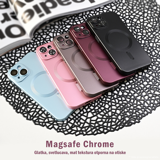 Torbica Magsafe Chrome za iPhone 13 6.1 bordo