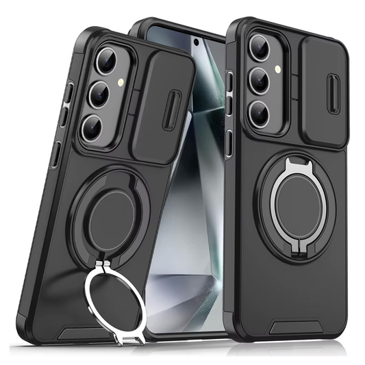 Torbica CamShield Ring stand za Samsung S931B Galaxy S25 crna