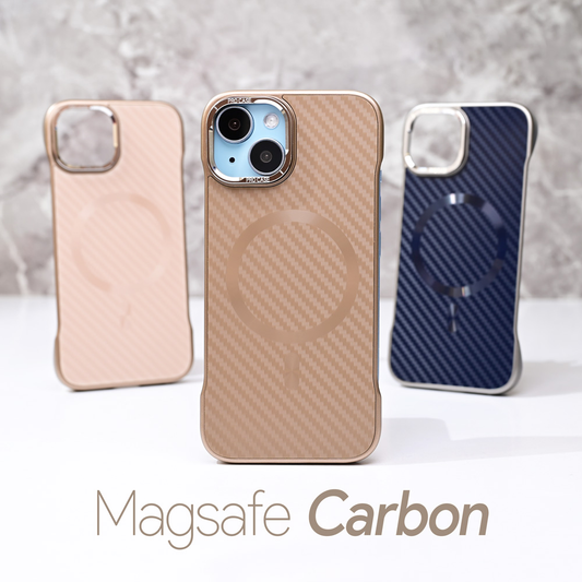 Torbica Magsafe Carbon za iPhone 15 Pro Max 6.7 braon