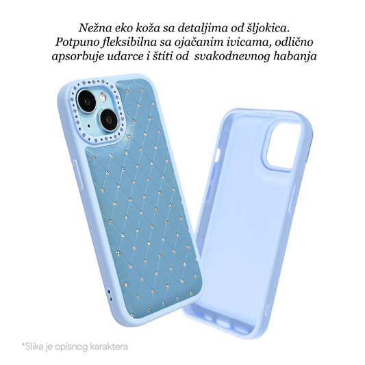 Torbica Bling za Samsung A556B Galaxy A55 5G crna