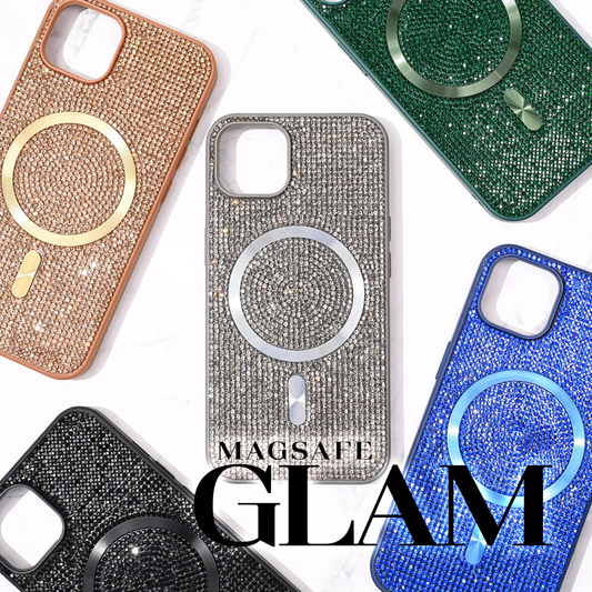 Torbica Magsafe Glam za iPhone 14 6.1 zlatna