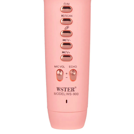 Bluetooth mikrofon WS900 roze