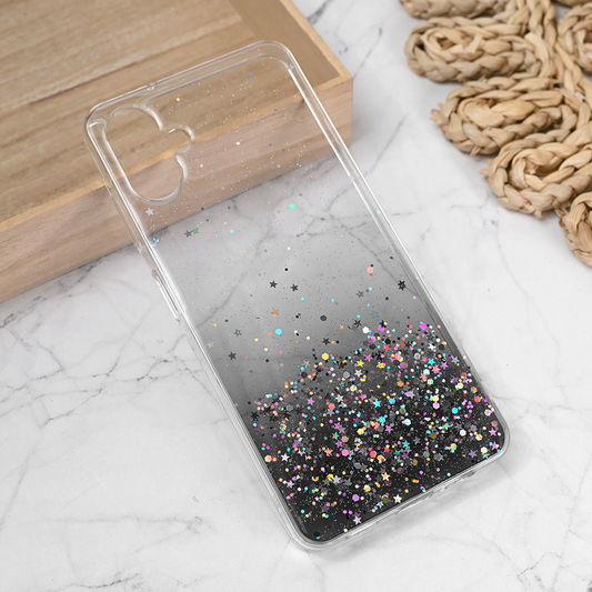 Torbica Silikonska Glitter za Samsung A065F Galaxy A06 5G crna