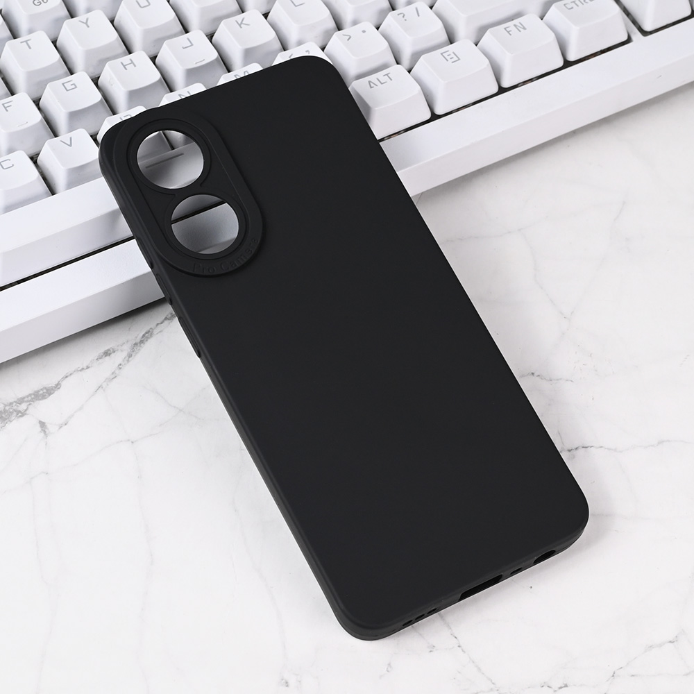 Torbica Silikon Pro Camera za Oppo A78 crna