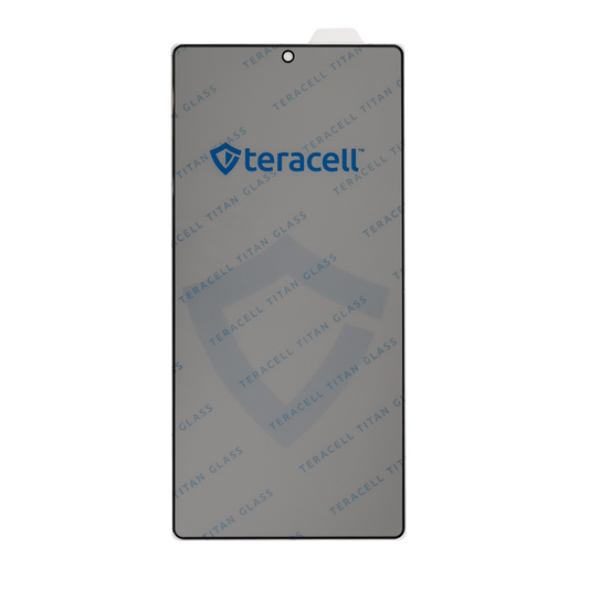 Zastitno staklo Tempered Glass Privacy Teracell Titan 2.5D za Samsung S938B Galaxy S25 Ultra crni (fingerprint unlock)