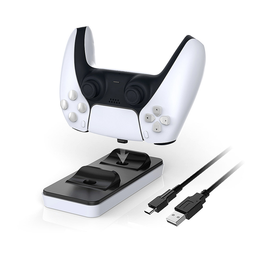 Dobe TP5-0505 stalak-punjac za dva gamepada PS5 bel1