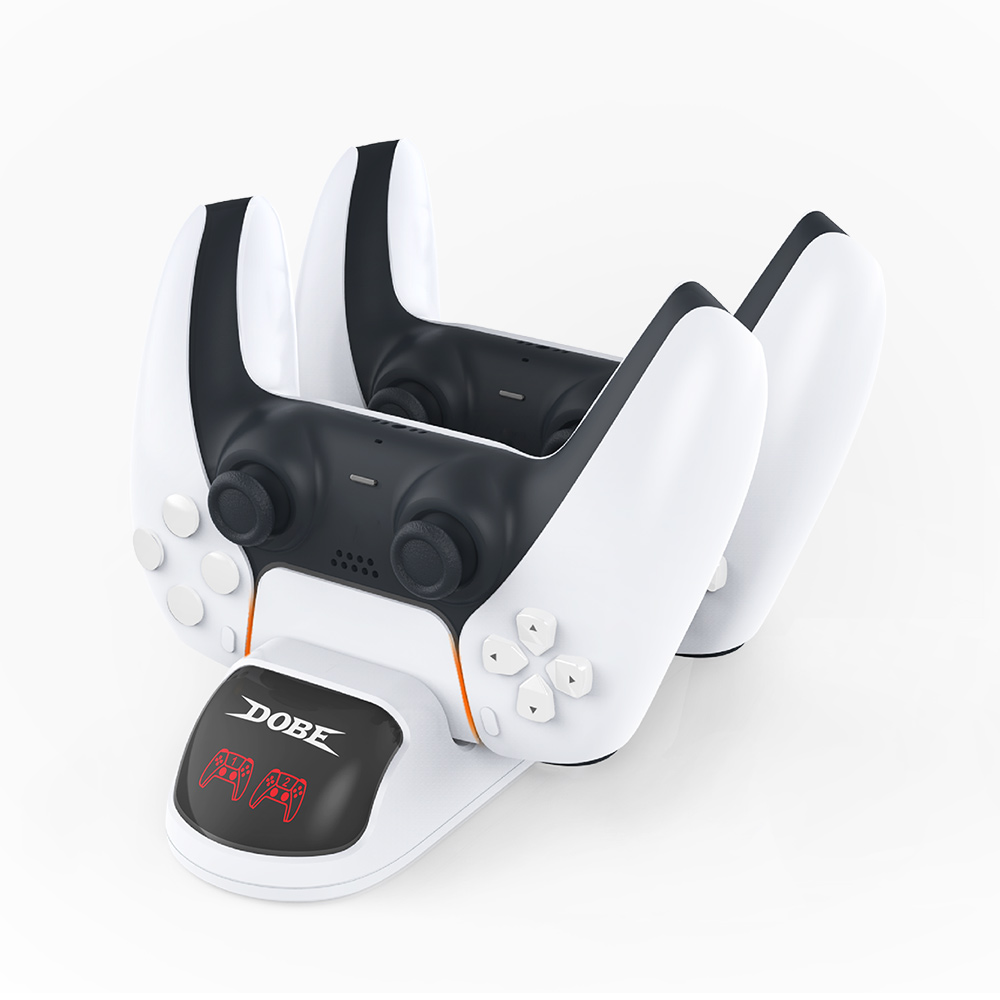 Dobe TP5-0506 stalak-punjac za dva gamepada PS5 beli