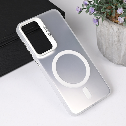 Torbica Magsafe Clear za Samsung S931B Galaxy S25 srebrna