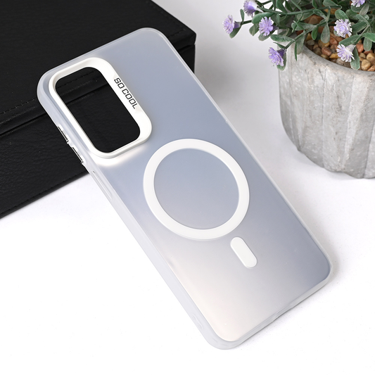 Torbica Magsafe Clear za Samsung A266B Galaxy A26 srebrna
