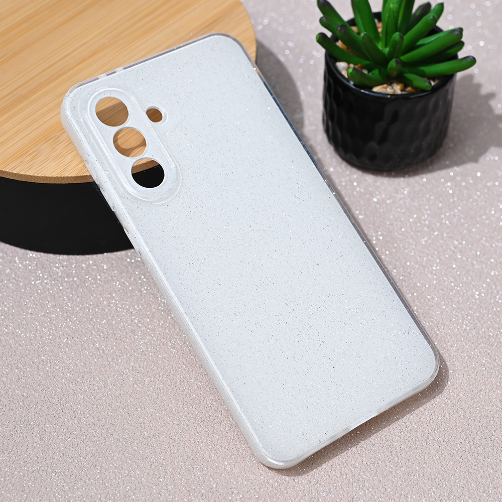 Torbica Sparkle Dust za Samsung A566B Galaxy A56 5G bela