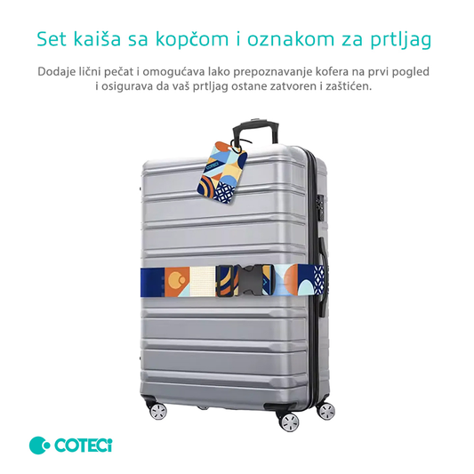 Sigurnosna traka za kofer Coteci sarena