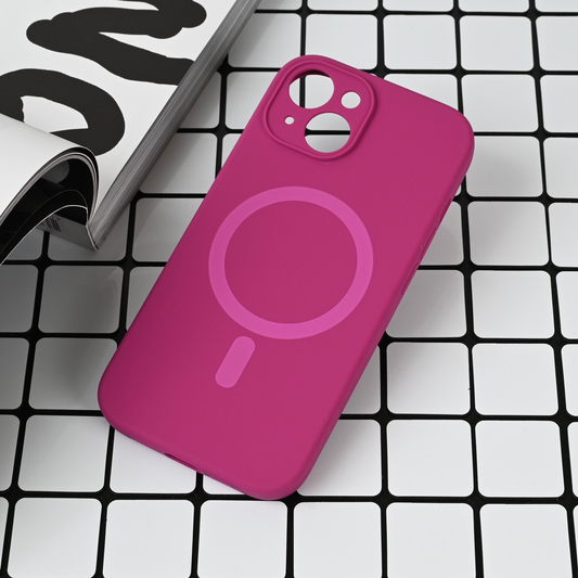 Torbica Magsafe Pure color za iPhone 13 6.1 tamno pink