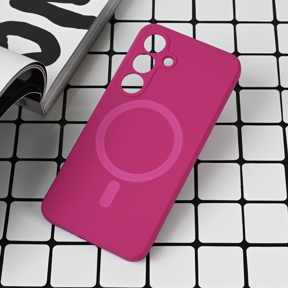 Torbica Magsafe Pure color za Samsung S931B Galaxy S25 tamno pink