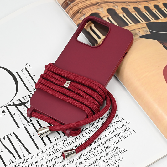 Torbica Crossbody za iPhone 13 Pro 6.1 bordo