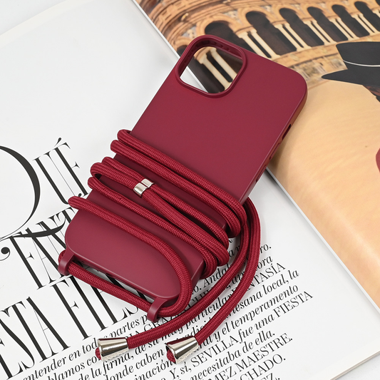 Torbica Crossbody za iPhone 15 6.1 bordo