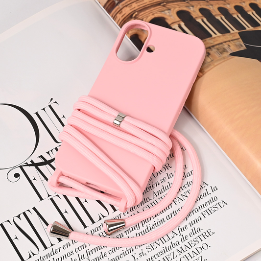 Torbica Crossbody za iPhone 16 6.1 roze