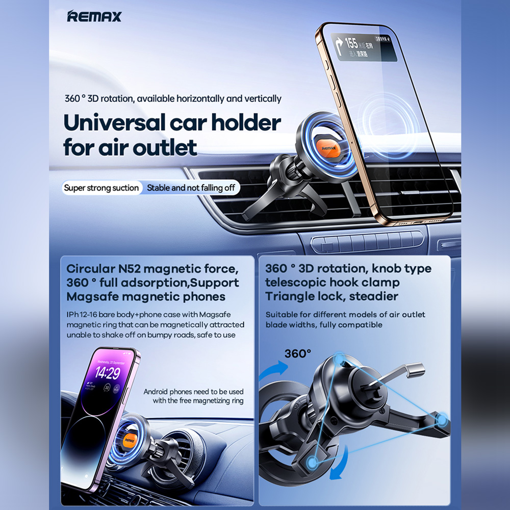 Auto stalak REMAX magnetni RM-C14