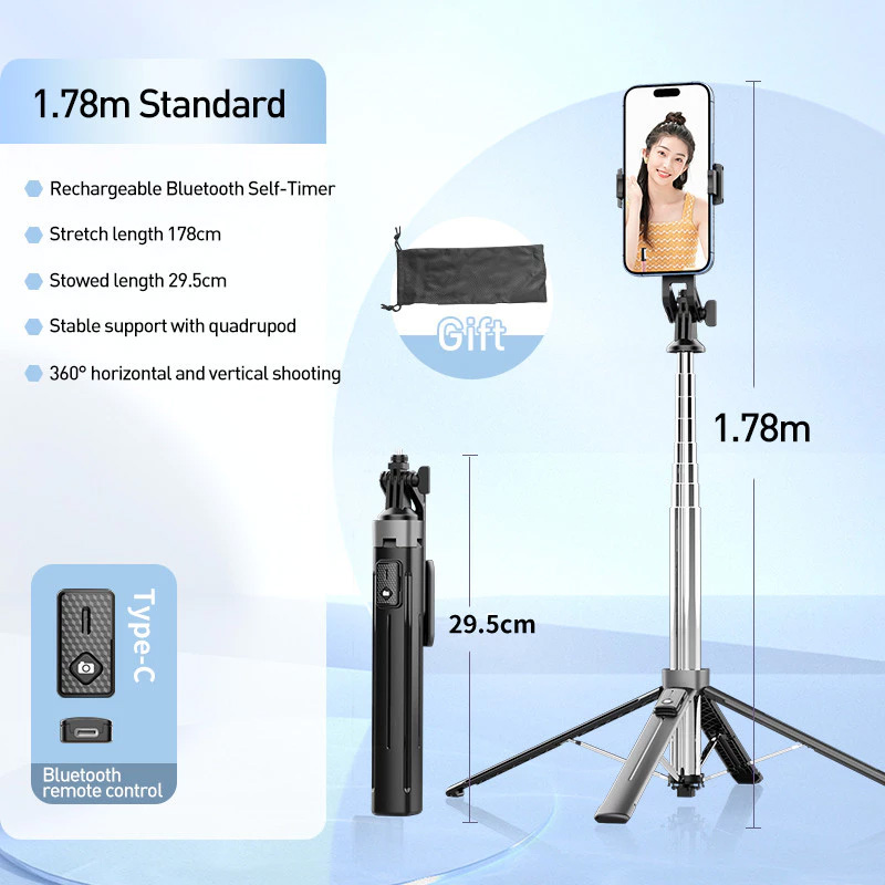 Selfie stick + tripod Y16 crni