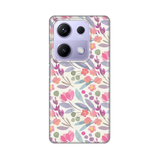 Torbica Silikonska Print za Xiaomi Redmi Note 14s Watercolor Flowers