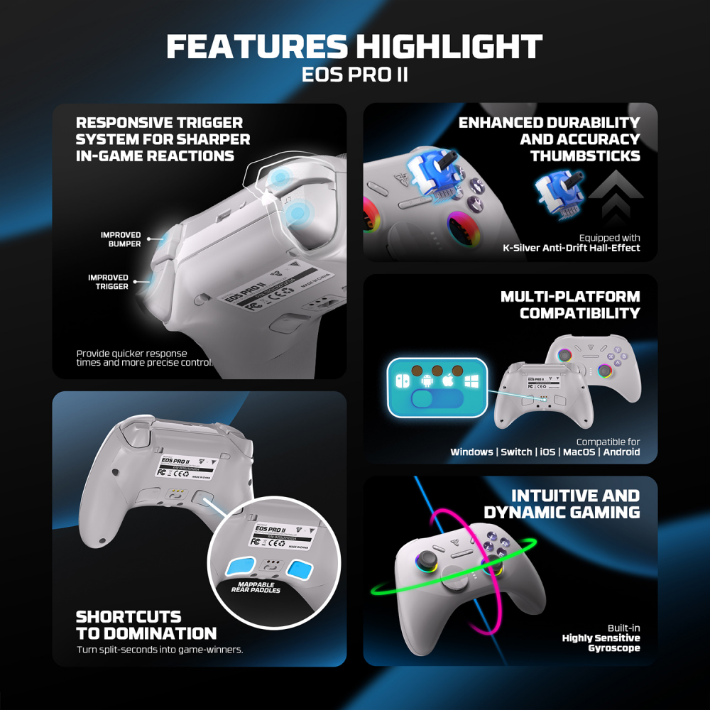 Joypad wireless Fantech WGP15V2 EOS PRO II multiplatform RGB beli