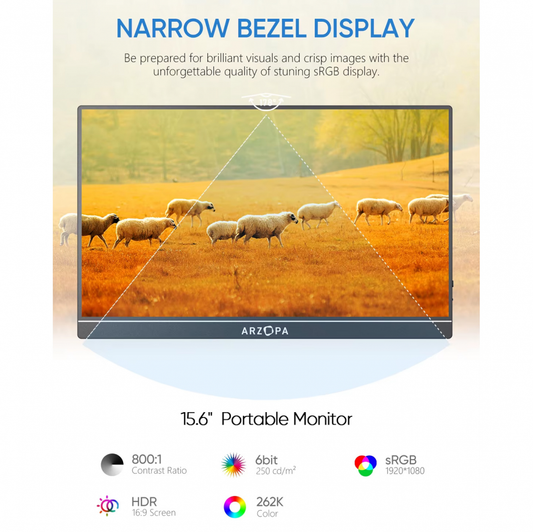 Eksterni prenosni monitor Arzopa A1 Gamut 15,6 inch FHD